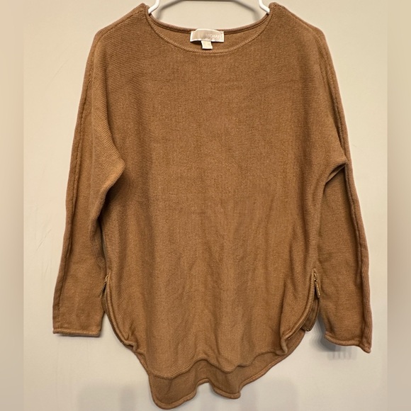 MICHAEL Michael Kors Tan Crew Neck Sweater Medium - Picture 1 of 4